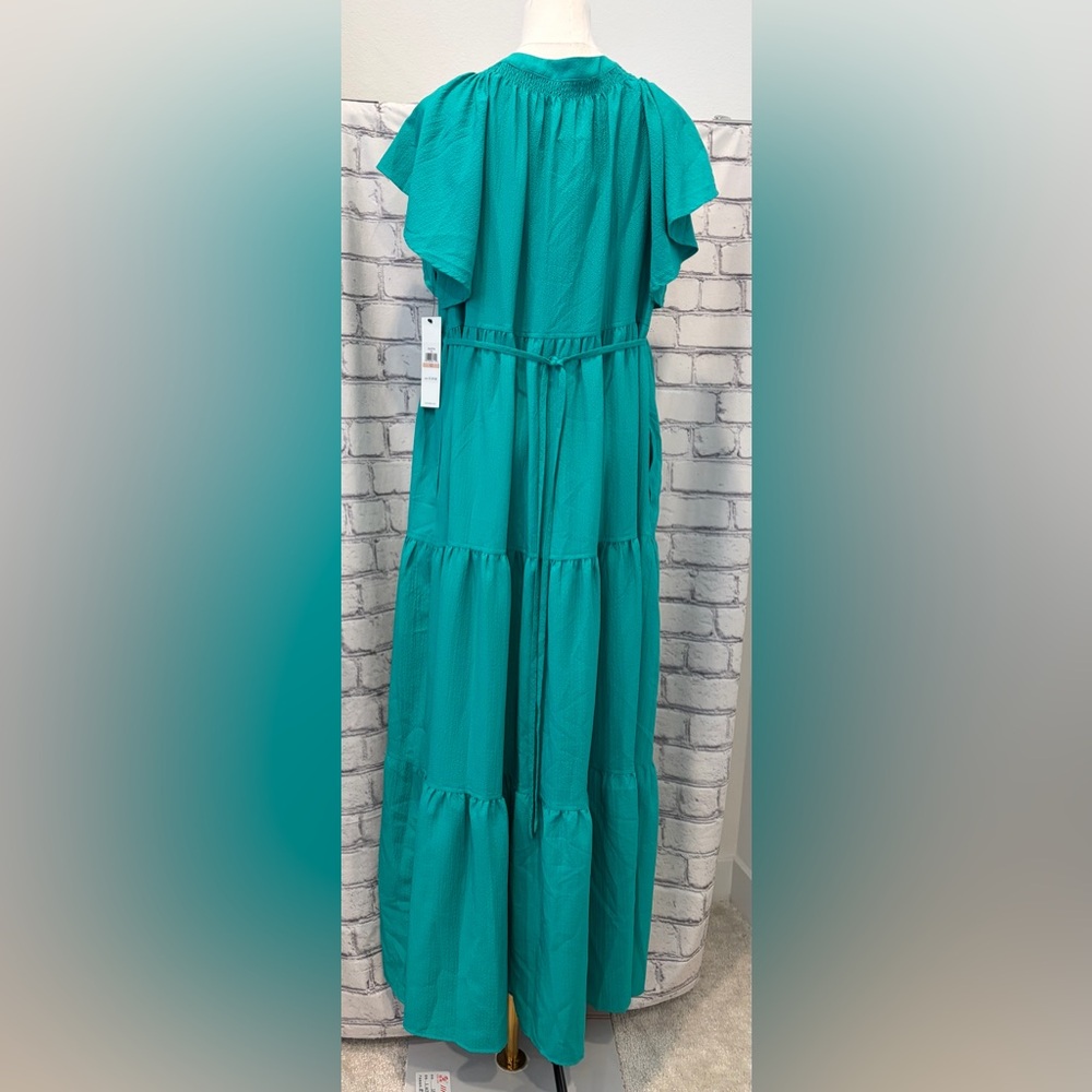 Calvin Klein:12 Women Emerald Green Dress Pockets - Picture 11 of 13